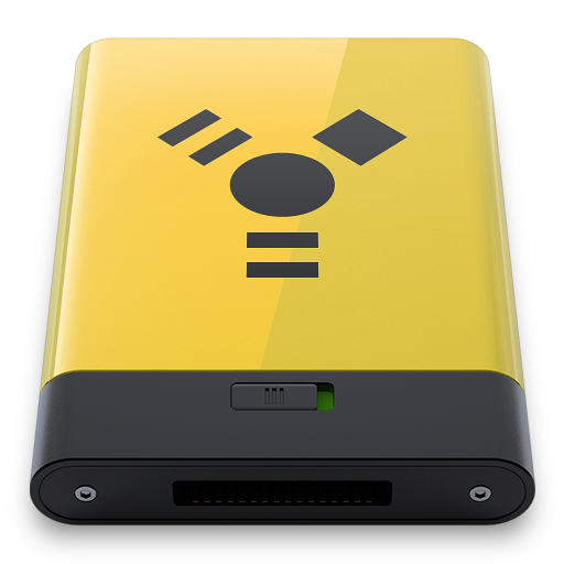Yellow Firewire Icon 512x512 png